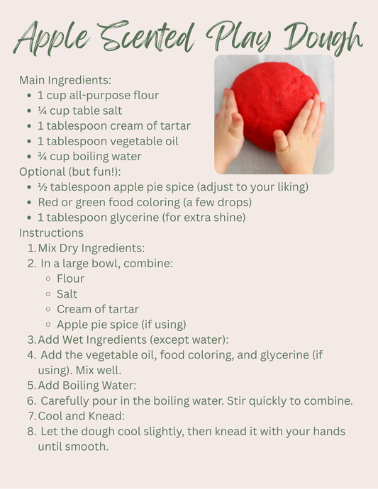 Apple Scented Play-Dough