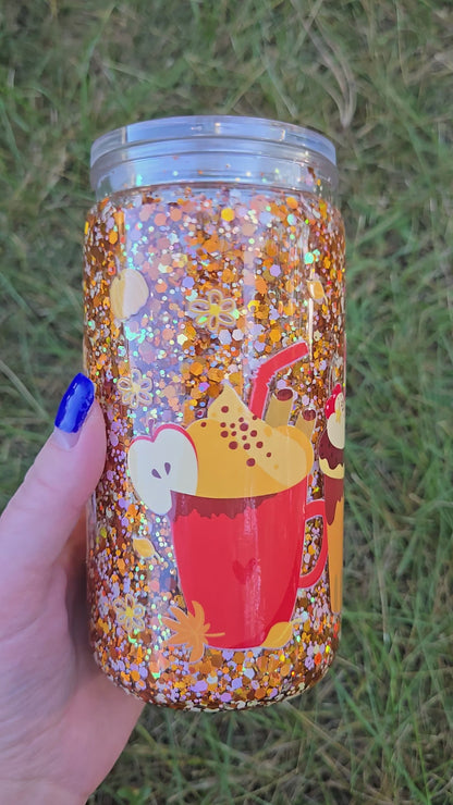 "Fall Drinks" 16oz tumbler