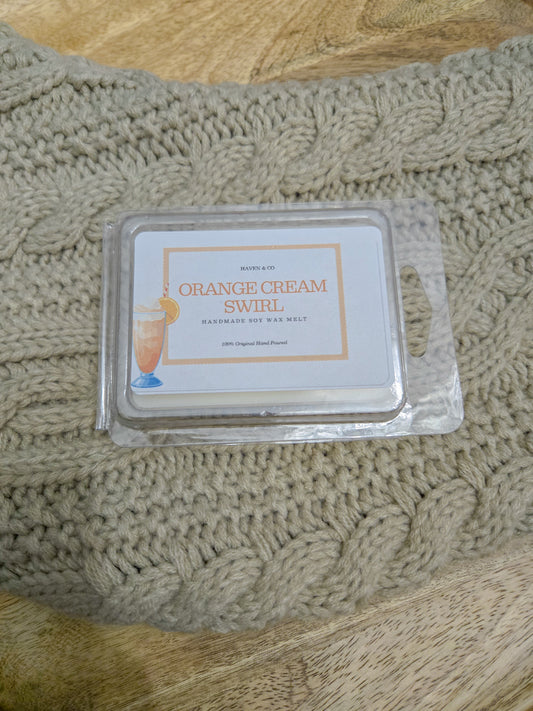 "Orange Cream Swirl" Soy Wax Melt
