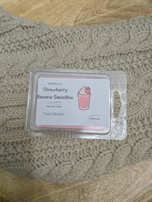 "Strawberry Banana Smoothie" Soy Wax Melt