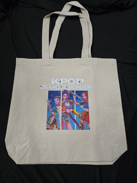 K Pop Demon Hunter Canvas Tote